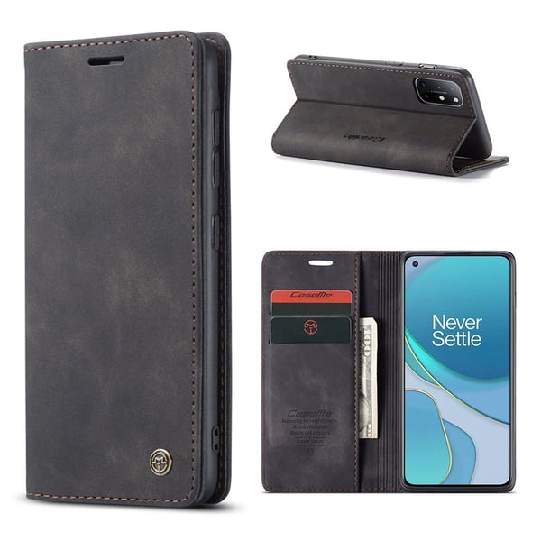 CaseMe OnePlus 8T Vintage etui - sort