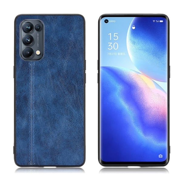 Carbon Shield Oppo Reno5 Pro 5G Etui - Blå