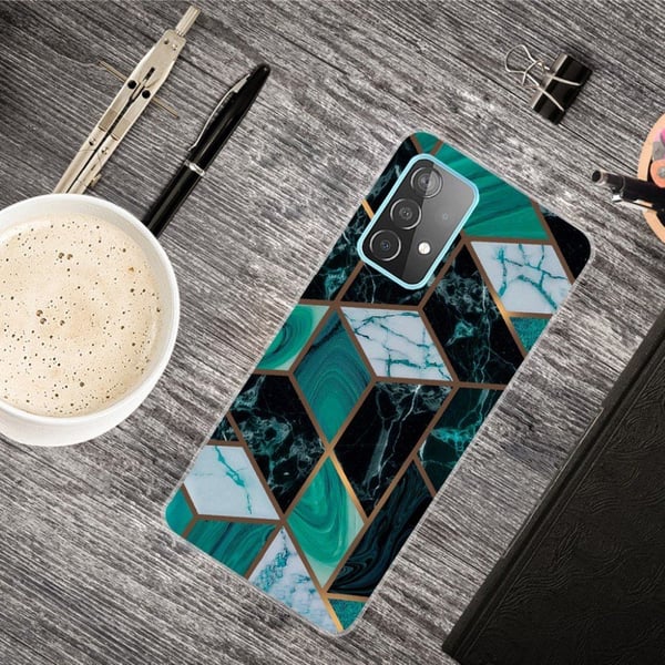 Marmormotiv Samsung Galaxy A52 5G skal - Smaragd Marmor