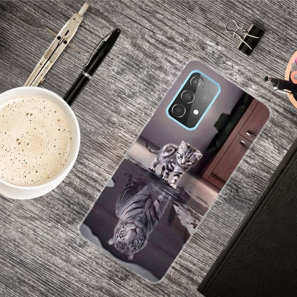 Deco Samsung Galaxy A72 5G Etui - Katt og Tiger
