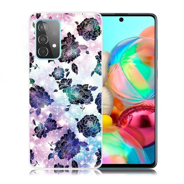 Deco Samsung Galaxy A72 5G Etui - Blomst Mønster