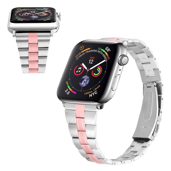 Apple Watch Series 6 / 5 40 mm kjedearmbånd i rustfritt stål - Rosa