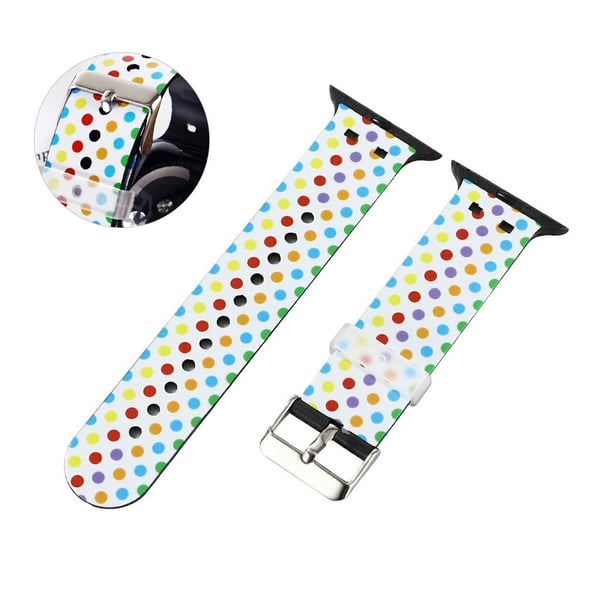 Apple Watch 42mm - 44mm stilig mønster TPU klokkerem - Prikk