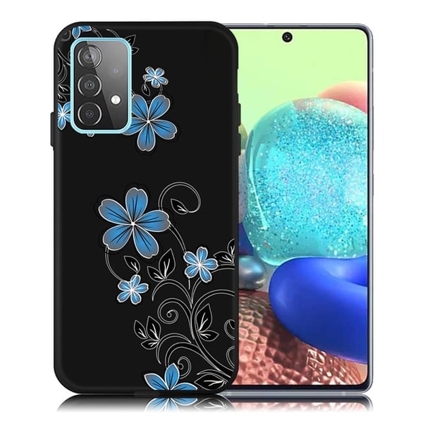 Imagine Samsung Galaxy A72 5G Etui - Blåe Blomster