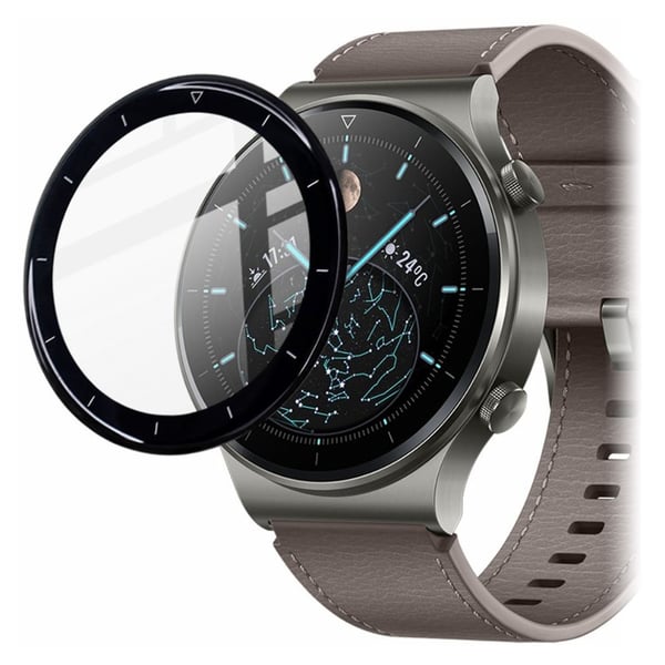 IMAK Huawei Watch 3 skjermbeskytter med svart kant