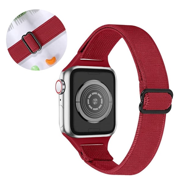 Apple Watch 42 mm - 44 mm klokkerem i nylon - Rød