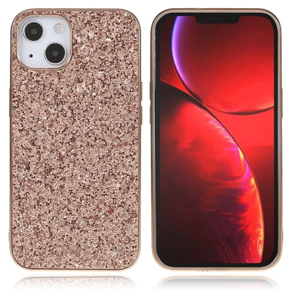 Glitter iPhone 13 Mini Etui - Rose Gull