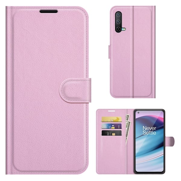 Classic OnePlus Nord CE 5G flip etui - Rosa Classic OnePlus Nord CE 5G flip etui - Rosa