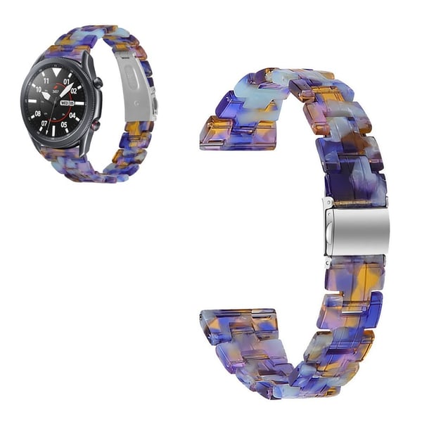 Samsung Galaxy Watch 3 (45 mm) harpiksfarget klokkerem - Blå Blanding