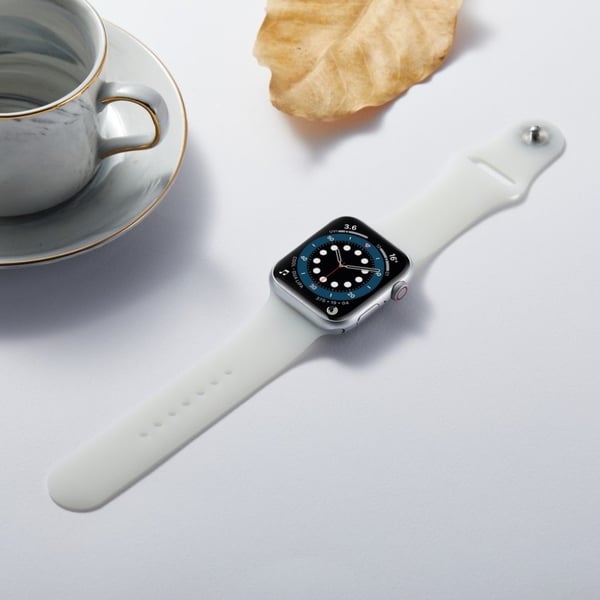 Apple Watch 40 mm silikonklokkerem med fargeendring - Gjennomsiktig Til Armygrønn