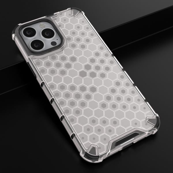 Bofink Honeycomb iPhone 13 Pro Max cover - Sølv/Grå