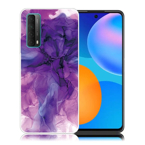 Marble Huawei Y7A / P Smart 2021 Etui - Dreamy Lilla Klinkekule