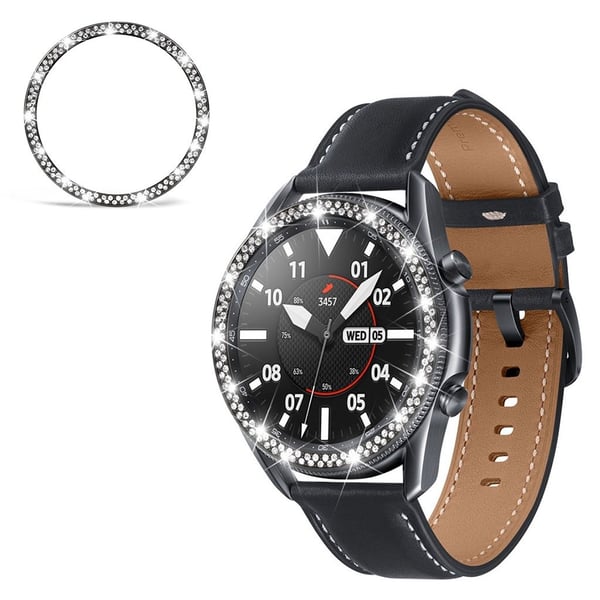Samsung Galaxy Watch 3 (41 mm) skinnende strass urskive - Svart