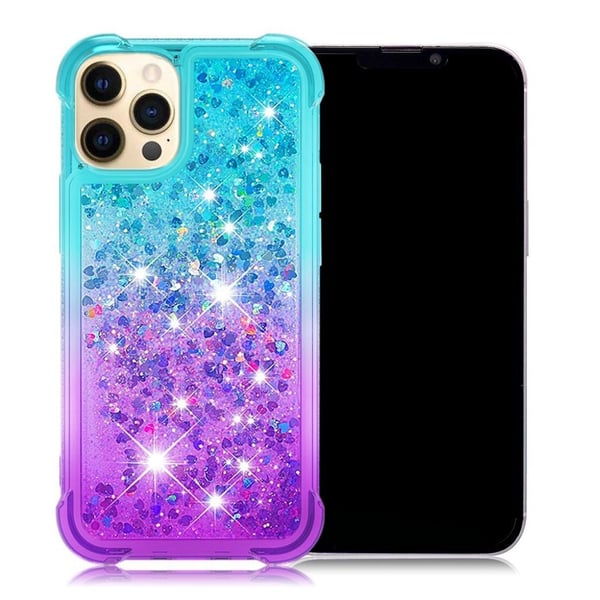 Princess iPhone 13 Pro Max deksel - Himmelblå / Lilla