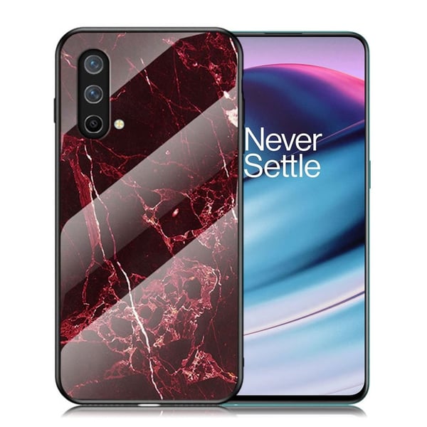 Fantasy Marble OnePlus Nord CE 5G deksel - Blodrød Marmor
