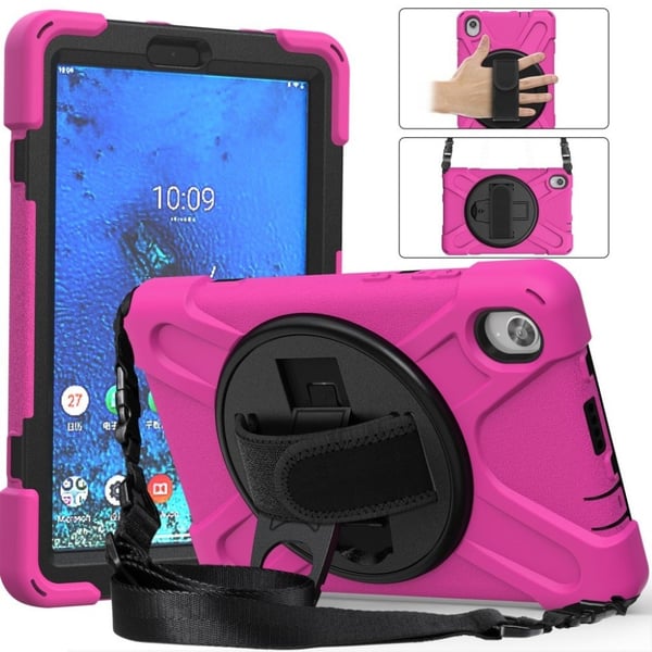 Lenovo Tab M8 360°-sving Silikon Etui - Rose