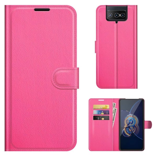 Classic Asus Zenfone 8 Flip fodral - Rosa Classic Asus Zenfone 8 Flip fodral - Rosa