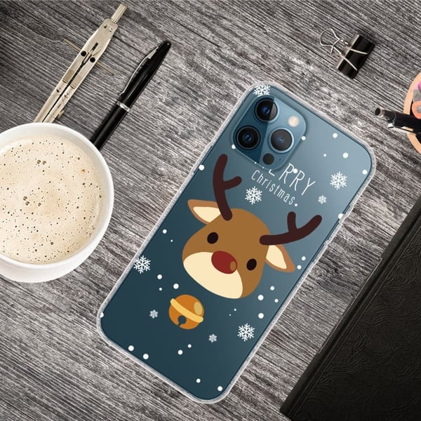 Juleveske til iPhone 13 Pro Max - Hjort Med Bjelle