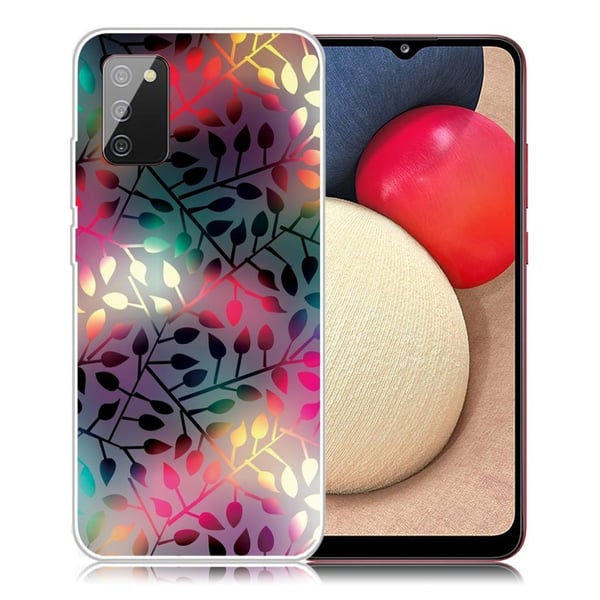 Deco Samsung Galaxy A02s Etui - Vibrant Leaves Mønster