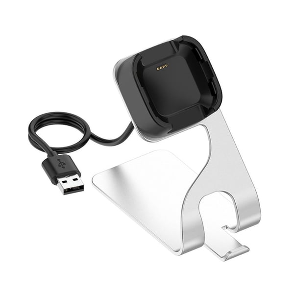 Fitbit Versa Lite / Versa ladestasjonbrakett - Sølv