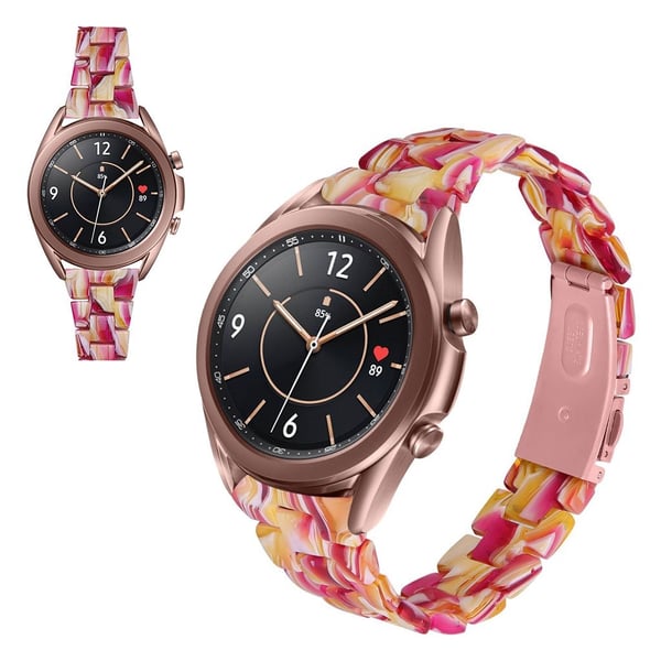 Samsung Galaxy Watch 3 (41 mm) harpiksfarget klokkerem - Rød Blanding
