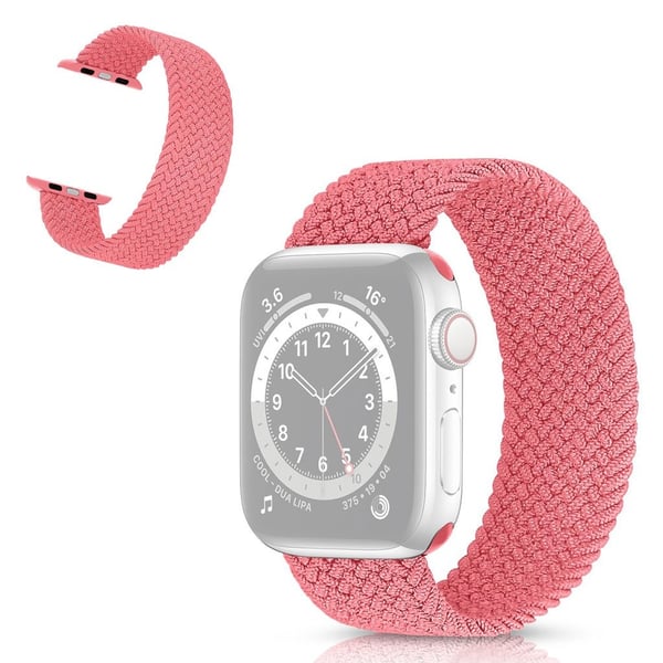 Apple Watch Series 6 / 5 44 mm armbånd med flettet tema - Rosa