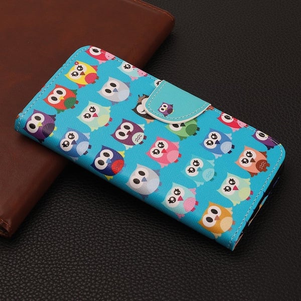 Wonderland iPhone 13 Pro flip-etui - Søte Ugler