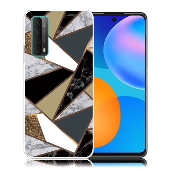 Marble Huawei Y7A / P Smart 2021 Etui - Eartly Klinkekule Fragmenter