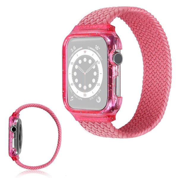 Apple Watch Series 6 / 5 40 mm enkelt wrap båndklokkebånd - Rosa / Størrelse: S