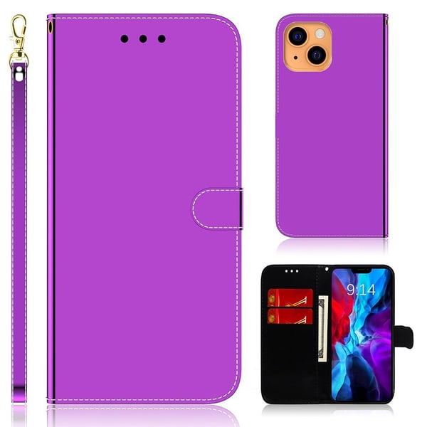 Mirror iPhone 13 flip-etui - Lilla Mirror iPhone 13 flip-etui - Lilla