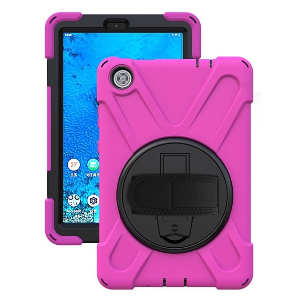 Lenovo Tab M8 (2nd Gen) FHD 360°-sving Silikon Etui - Rose