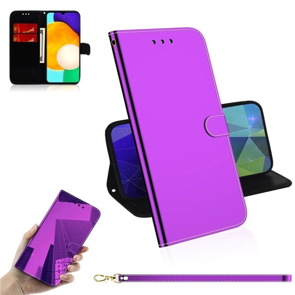 Mirror Samsung Galaxy A03s flip-etui - Lilla