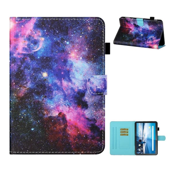 Lenovo Tab M10 Cool Mønster Lær Flippetui - The Milky Way Lenovo Tab M10 Cool Mønster Lær Flippetui - The Milky Way