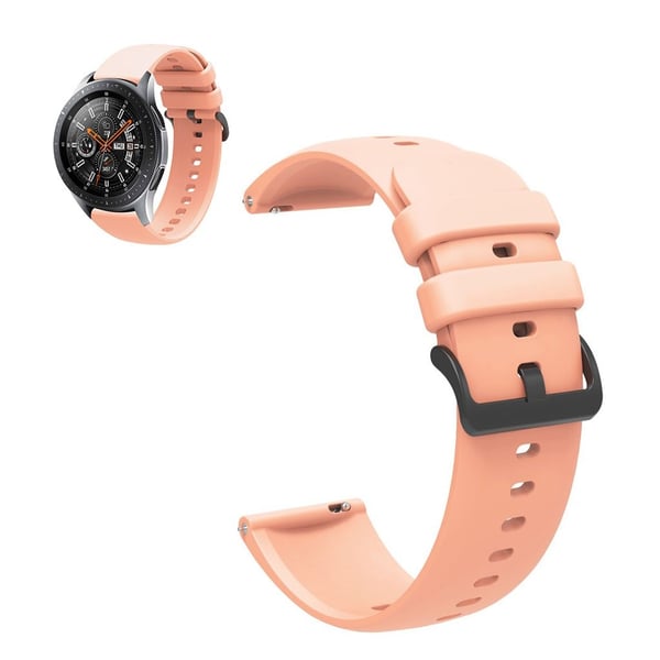 22mm Universal sporty silikone urrem - Lyserød