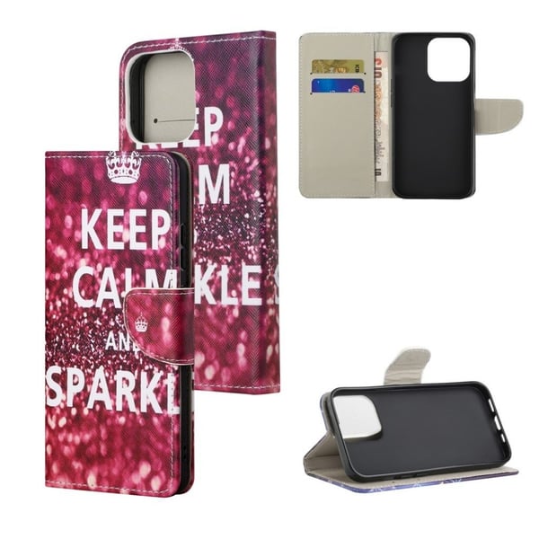 Wonderland iPhone 13 flip etui - Bevar Roen Og Glitr