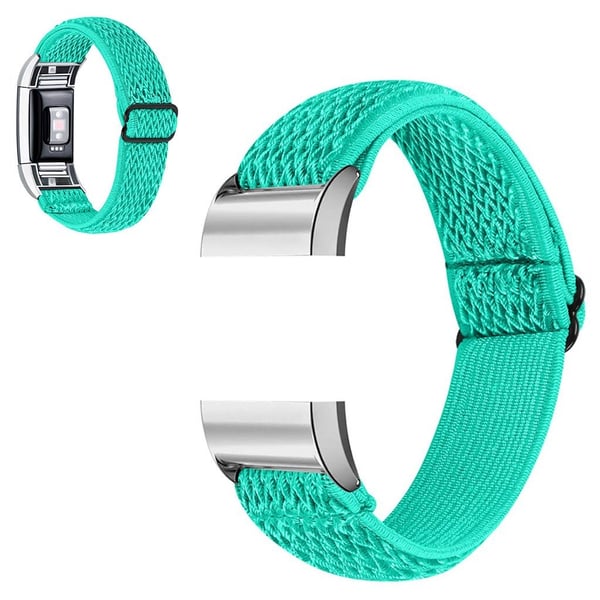 Fitbit Charge 2 elastisk klokkerem i nylon - Mintgrønn Fitbit Charge 2 elastisk klokkerem i nylon - Mintgrønn