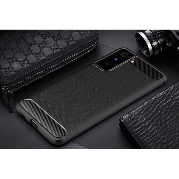 Carbon Flex Samsung Galaxy S21 Plus 5G kotelot - Musta