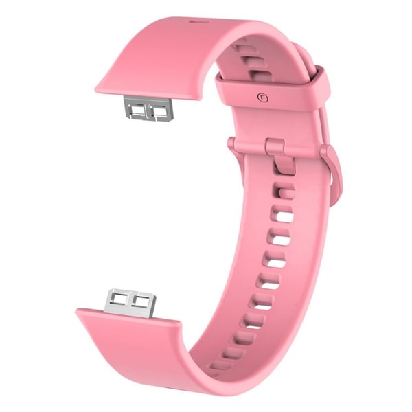 Huawei Watch Fit enkel silikonklokkearmbånd - Rosa