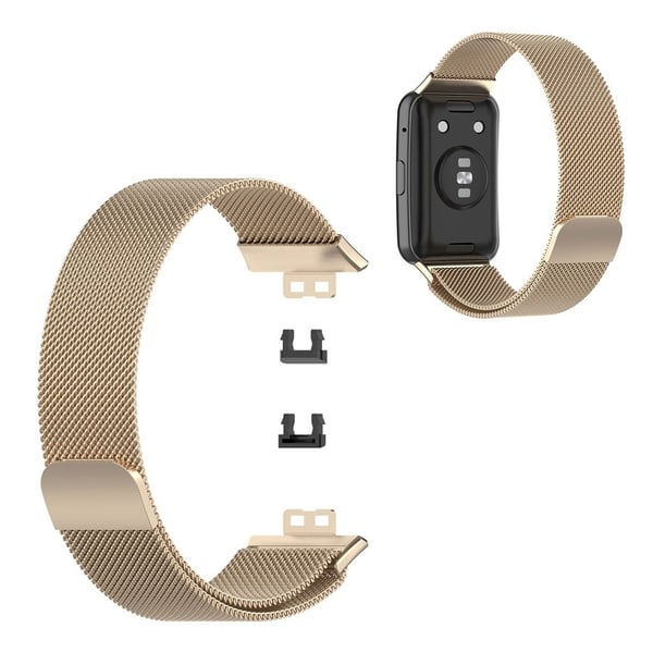 Huawei Watch Fit urrem i rustfritt stål - Champagne