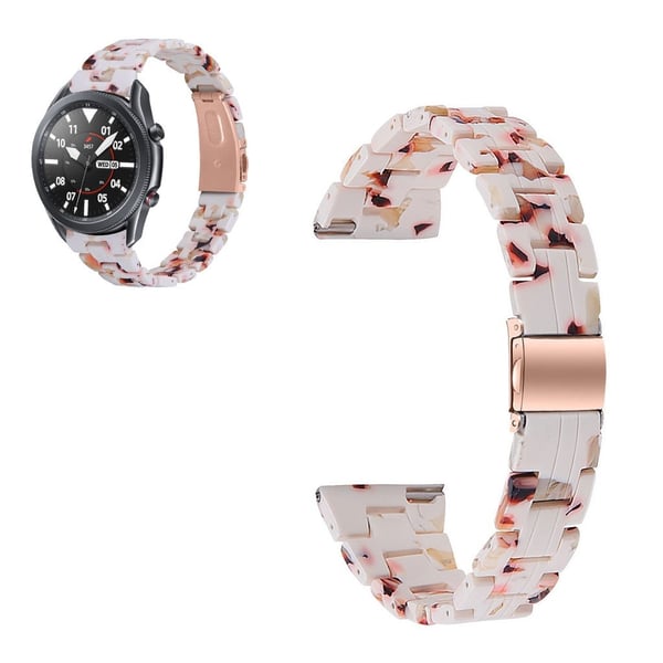 Samsung Galaxy Watch 3 (45 mm) harpiksfarget klokkerem - Hvit Mix