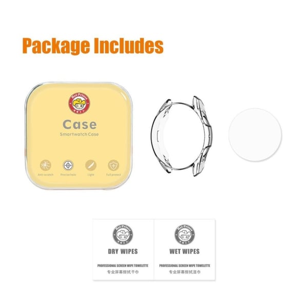 HAT-PRINCE Samsung Galaxy Watch 3 (45 mm) herdet glass + slitesterk ramme