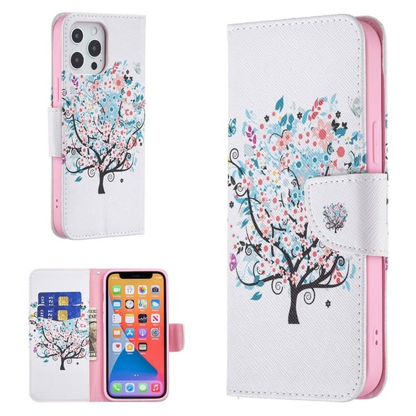 Wonderland iPhone 13 Pro Max flip etui - Blomstertræ