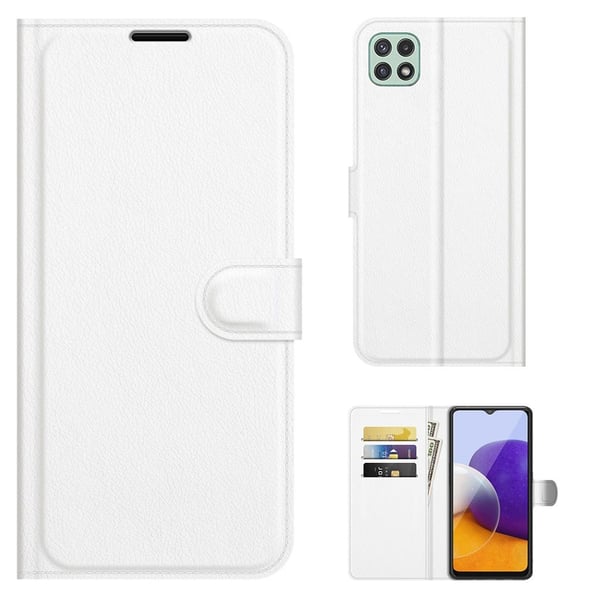 Classic Samsung Galaxy A22 5G Flippetui - Hvit