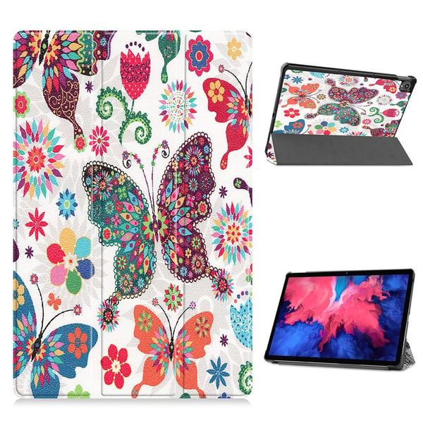 Lenovo Tab P11 Mønstret Lær Flippetui - Sommerfugl