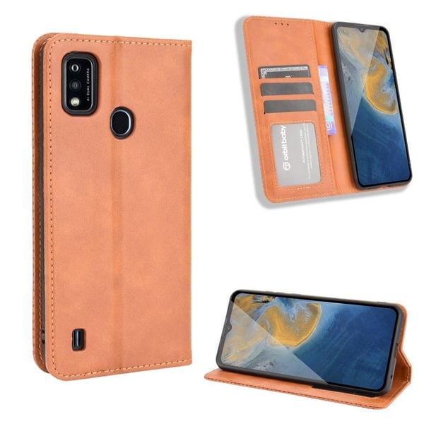 Bofink Vintage ZTE Blade A51 Læretui - Brun