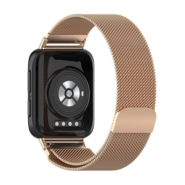 Oppo Watch 2 (46 mm) enkel milanesisk klokkerem i rustfritt stål - Rose Gull