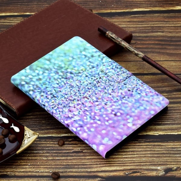 Cool Mønster Lær Etui til Lenovo Tab M10 - Shiny Blå