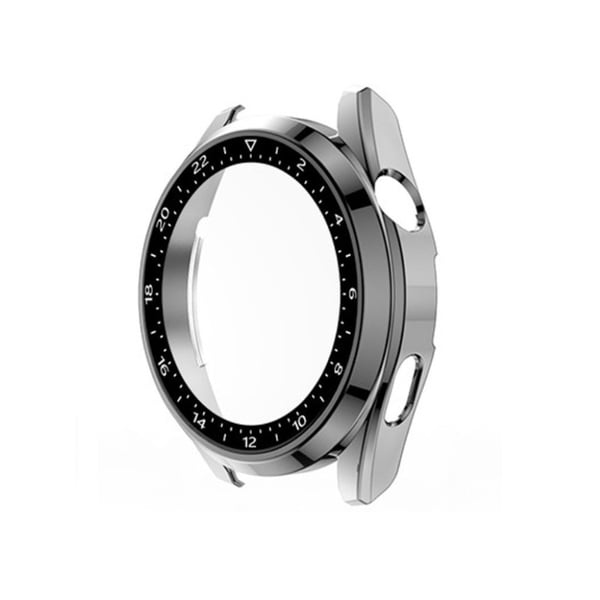 Huawei Watch 3 skala designramme + skjermbeskytter i herdet glass - Grå