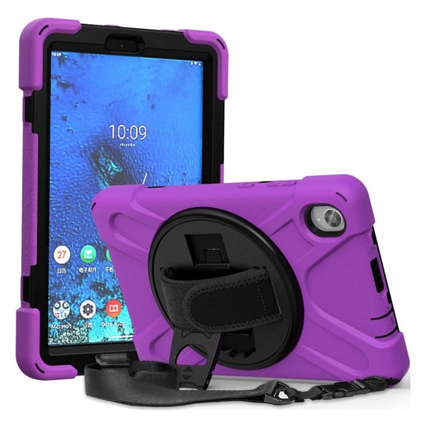 Lenovo Tab M8 360°-sving Silikon Etui - Lilla