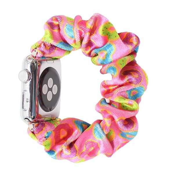 Apple Watch Series 6 / 5 40 mm pulserende hårbåndstil klokkerem - Rosa / Grønn / Blå